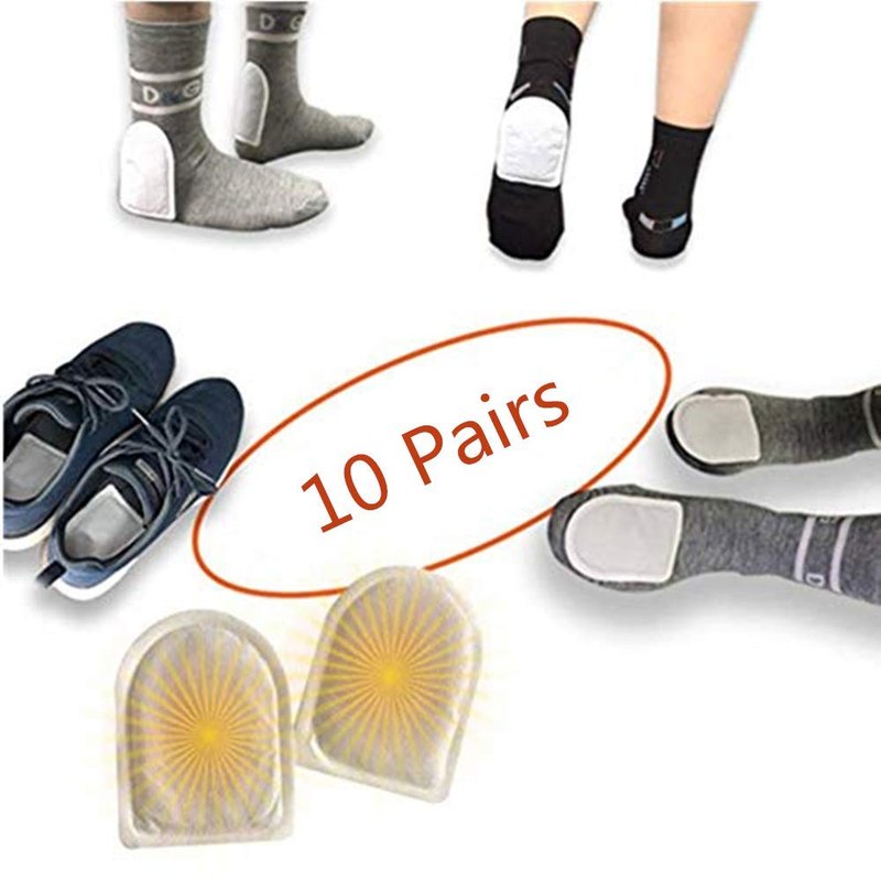 WORLD-BIO Toe Warmers with Adheasive - Long Lasting Safe Natural Odorless Air Activated Warmers - Up to 8 Hours of Heat - 10 Pairs