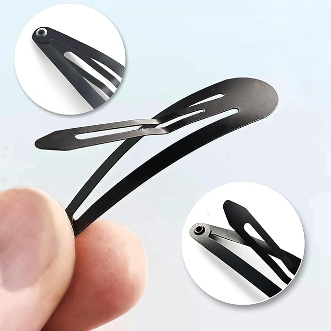 Snap Hair Clips, 40 Pack 2 Inch Barrettes Metal Hair Clips Slides, Women And Girl Metal Bb Barrettes Accessories Styling
