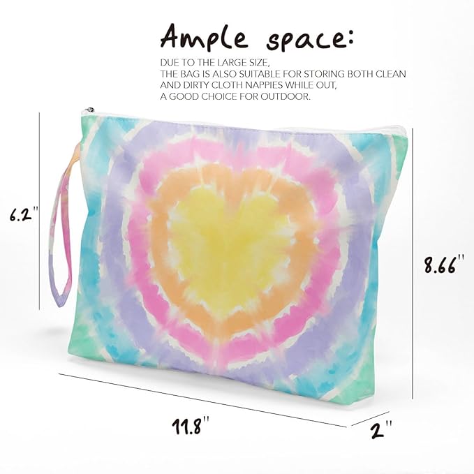 Fokongna Wet Bag Travel Makeup Bag for Swimsuit Beach Pool Diapers Dirty Yoga Gym Clothes Zipper Pouch for Women Sister Friends Ocean Sea Shells Beach Starfish