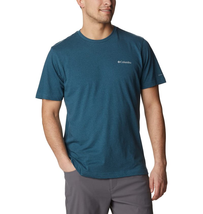 Columbia Men's Thistletown Hills Short Sleeve, Night Wave Heather, 4X Big