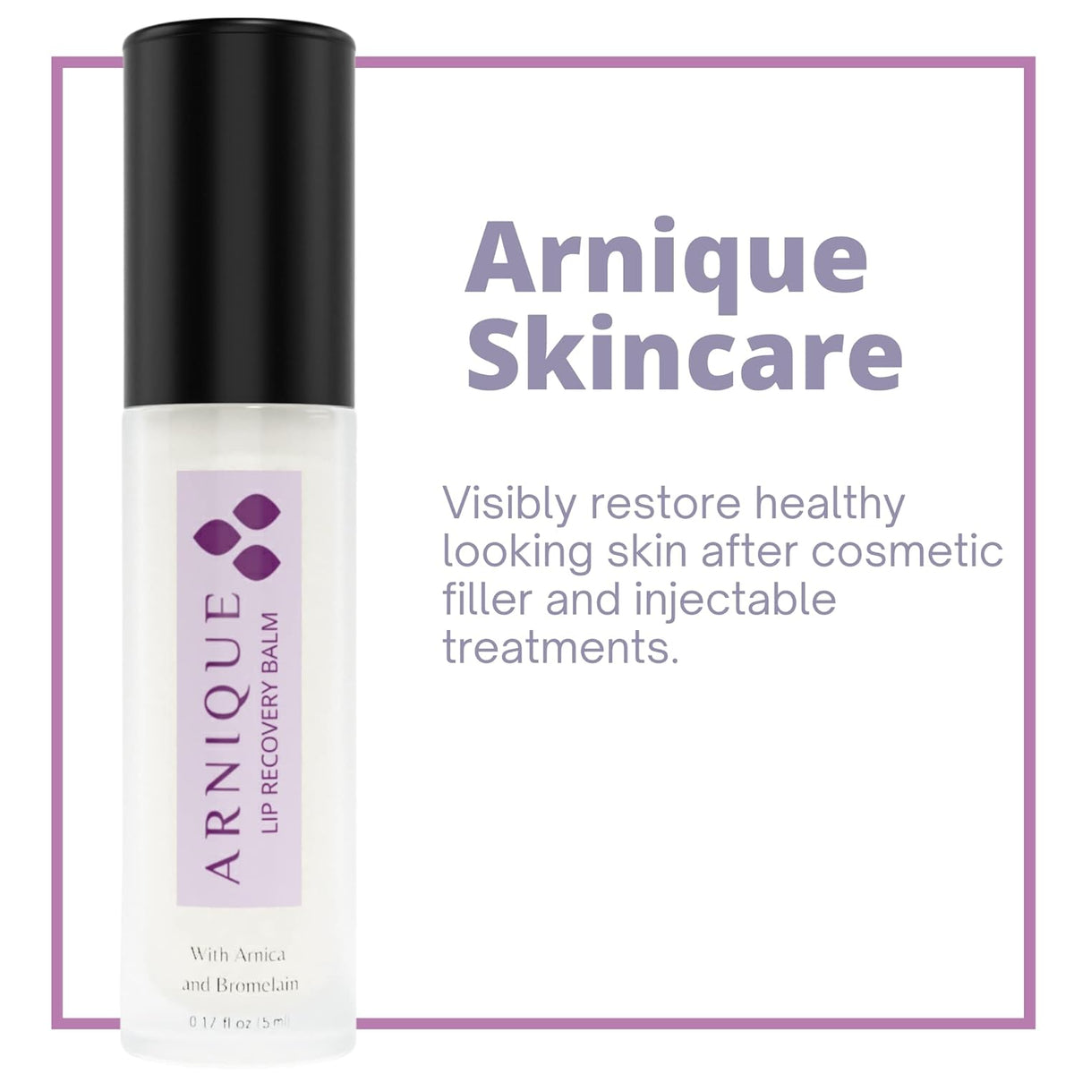 Arnica Lip Balm - Lip Filler Aftercare with Arnica Montana and Bromelain, Topical Bruise Balm Masque for Lip Flip Injections and Implant Surgery to aide with Bruising, Swelling and Redness