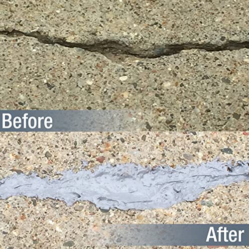 Akona Concrete Repair Tube - Liquid Crack Filler, Repair Cement, Cracks, Driveways, Patios, Ready-to-Use, Outdoor and Indoor (10 Ounce, 1)