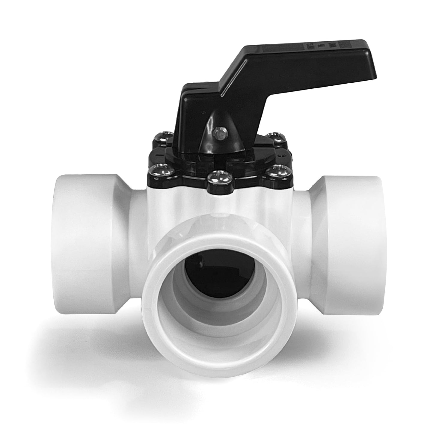 Fibropool Swimming Pool Diverter Valve - 1 1/2 Inch - 3 Way - Replacement Slip Valve for Pools and Spas White