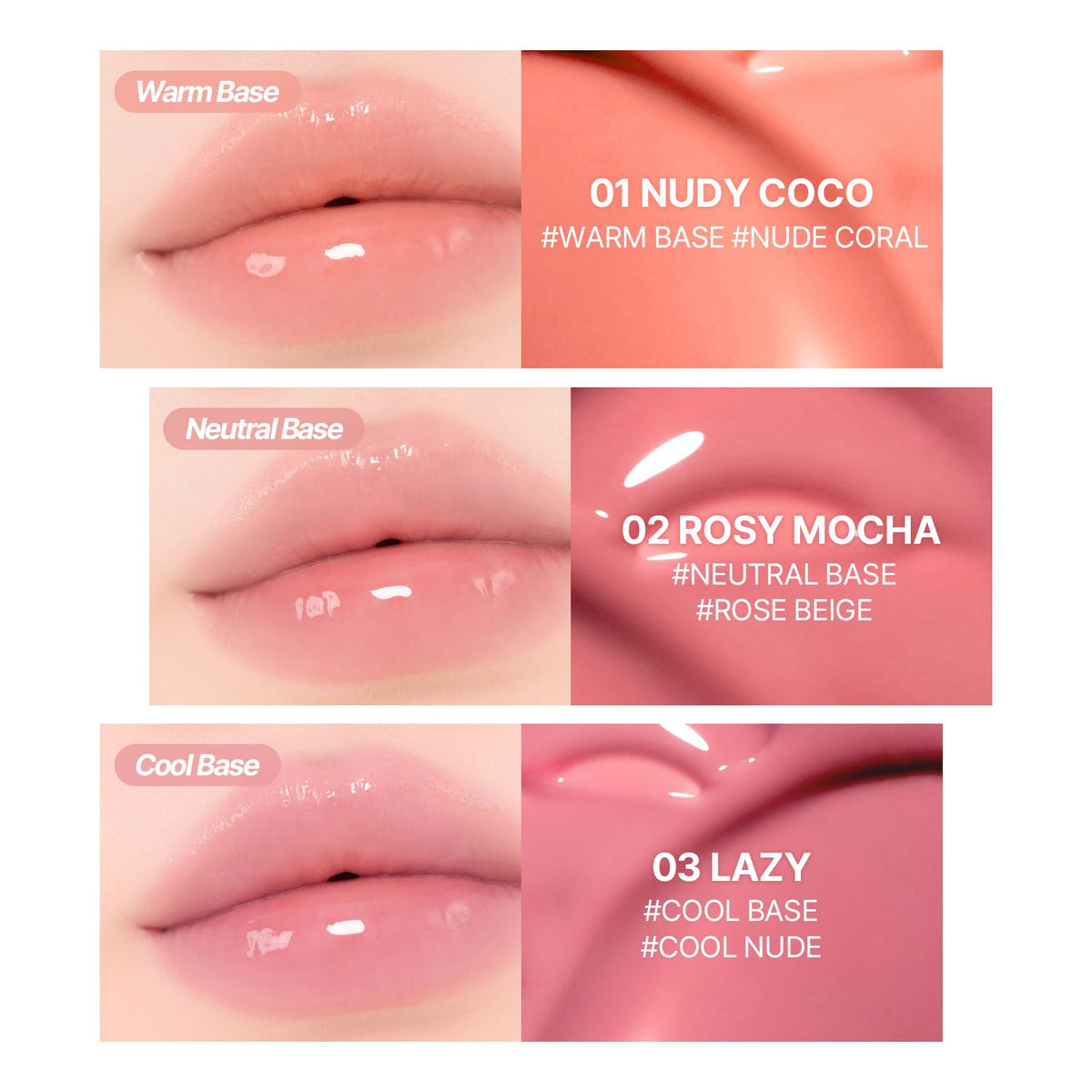 2aN Glaze Bouncing Tint – Lightweight, Moisturizing Lip Tint with High-Shine Finish, Smooth, Light Plumping, Comfortable Wear, Korean Makeup (Berry Shower, 0.16 oz)
