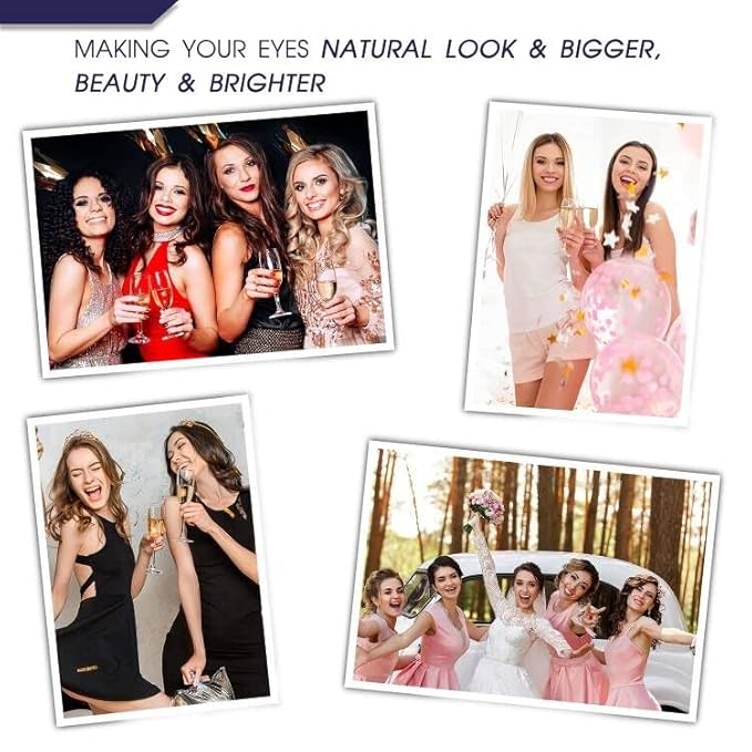 Magnetic Eyelashes Natural Look, 7 Pairs Reusable Cat-eye Full volume Magnetic Lashes with 2 Tuble Magnetic Eyeliner & Applicator,Long Lasting, Cruelty-Free,Easy to Apply