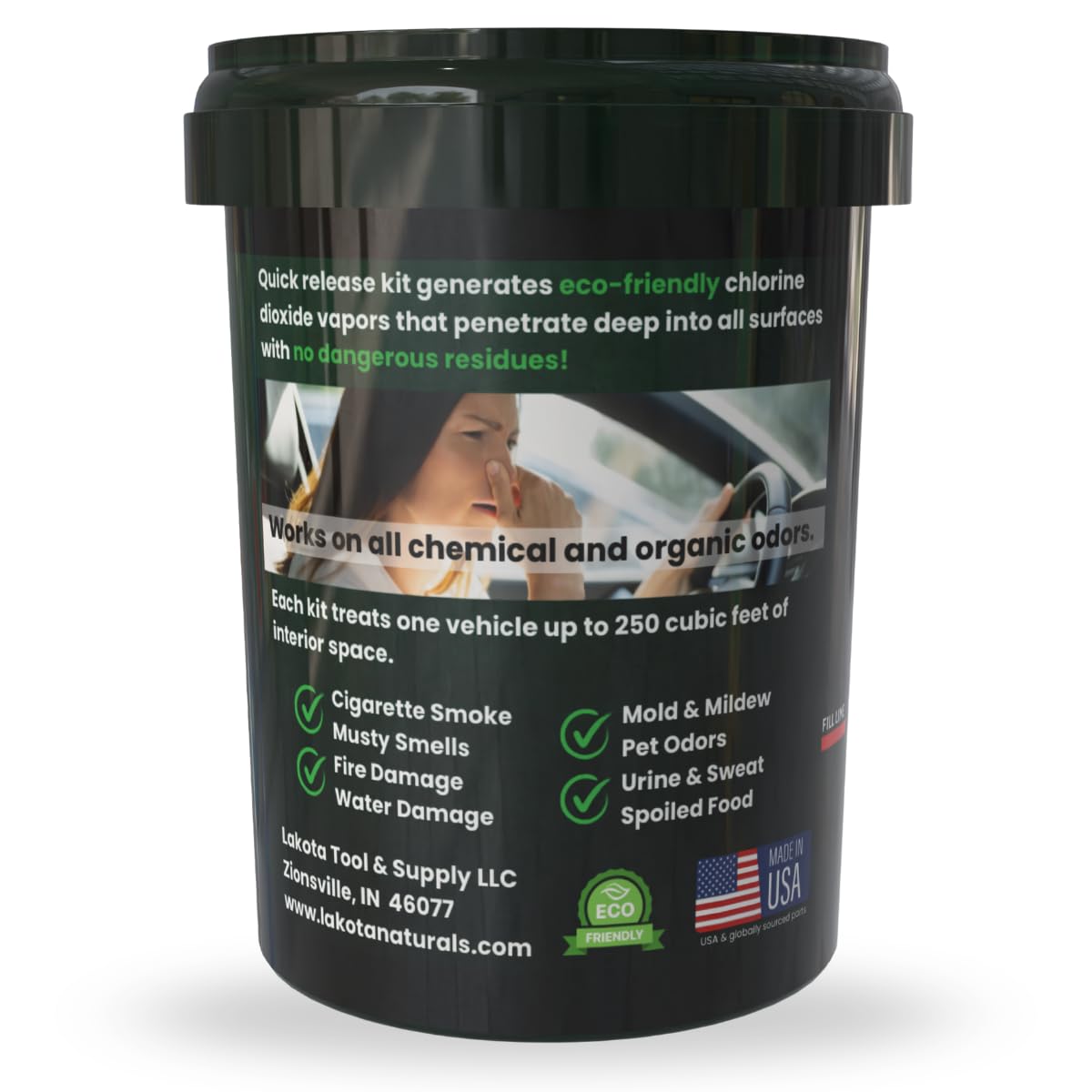 Chlorine Dioxide Fogger Deodorizing Kit, Car Bomb Odor Eliminator, Smoke Smell Remover For Car, Scent Bomb Air Freshener & Deodorizer. Easy to Use Kit Eliminates All Kinds of Odors!