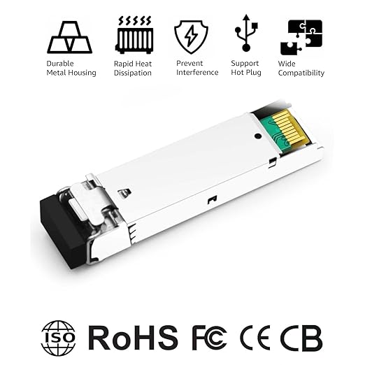 OPSTRAN 1000BASE-SX SFP Optical Transceiver Module Compatible with H3C 1310nm 2km DDM Duplex LC MMF 4 Pack