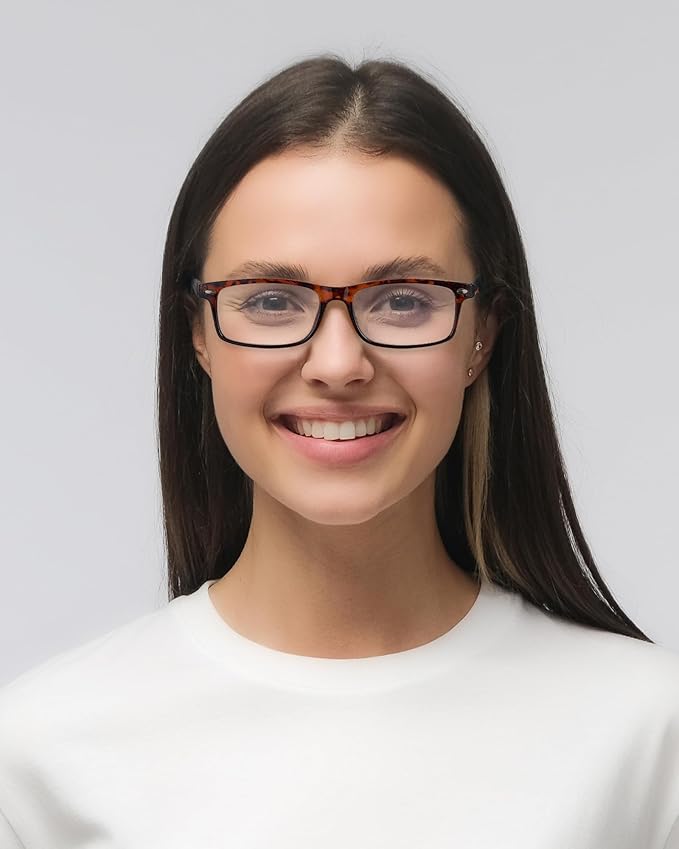 LADEESSE 5-Pack Reading Glasses for Women - Blue Light Blocking Readers for Computer Eye Strain Anti-Glare Men Womens Reader Eyeglasses/W Spring Hinge Bluelight Glass for Woman Eyes Protection(0.50)