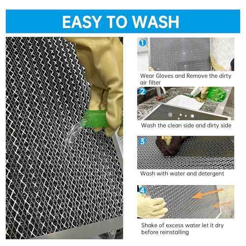 UBeesize 18x30x1 Reusable Electrostatic Air Filter HVAC AC Furnace Filter,MERV 8,Washable, Lasts a Lifetime,Permanent Air Filter,Breathe Fresher,Home And Office(Actual Size:17.5x29.65x0.82 Inch)