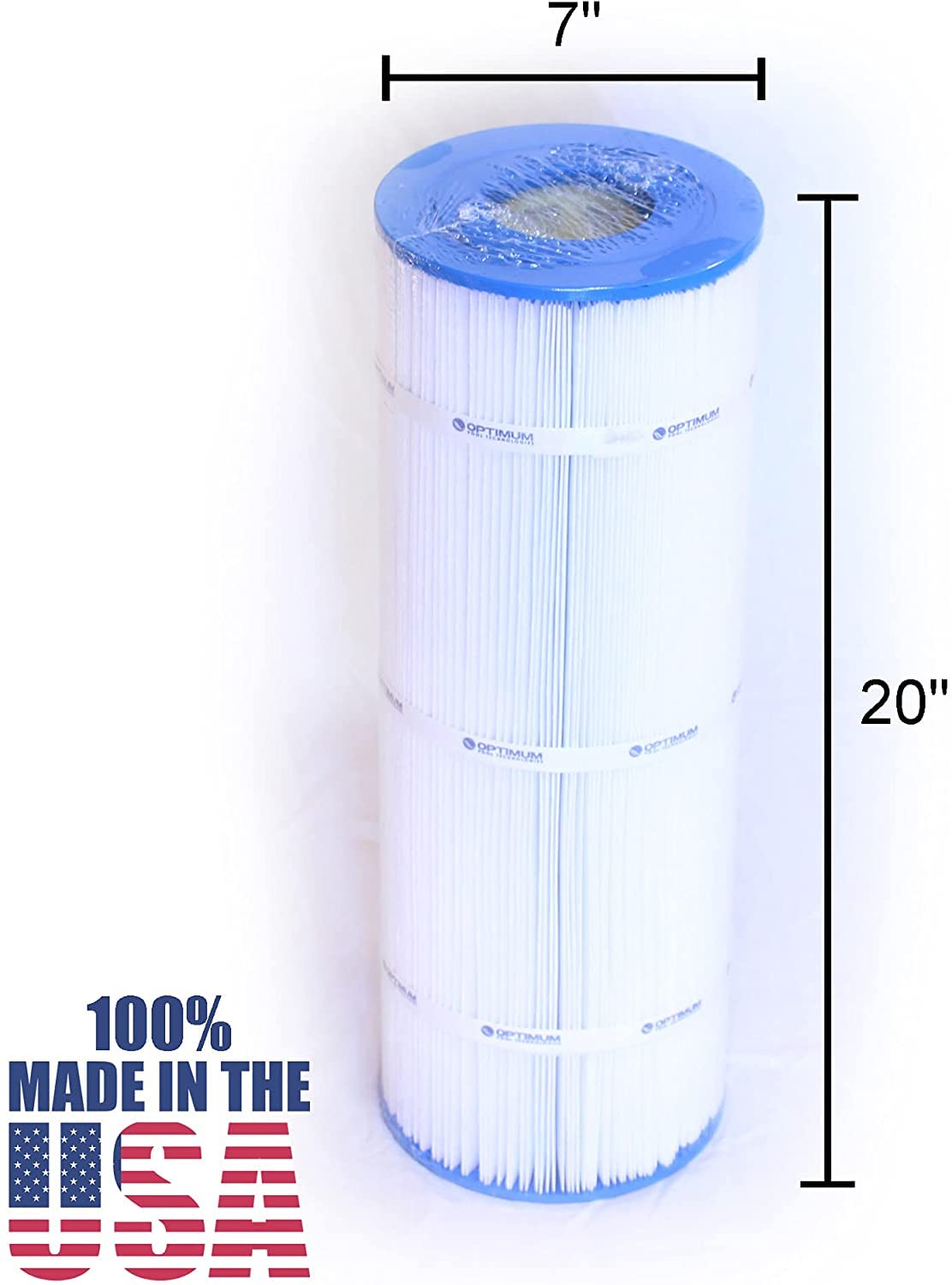 Optimum Pool Technologies® Pool Filter 4-Pack, Compatible Replacement for Pentair® Clean & Clear Plus 320 178580, R173573, Unicel C-7470, Pleatco PCC80, & Filbur FC-1976, FC-6465 Filter Cartridges