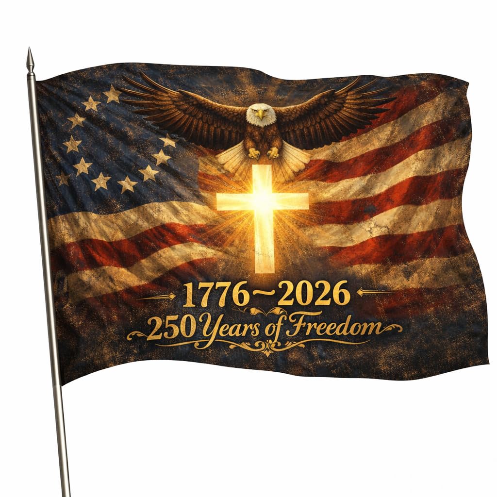 Us 250 Flag â 250th Anniversary US Double Sided 3-Ply Outdoor Flag, We The People 1776-2026 Patriotic Yard & House Banner for 4th of July (5, 3X5)