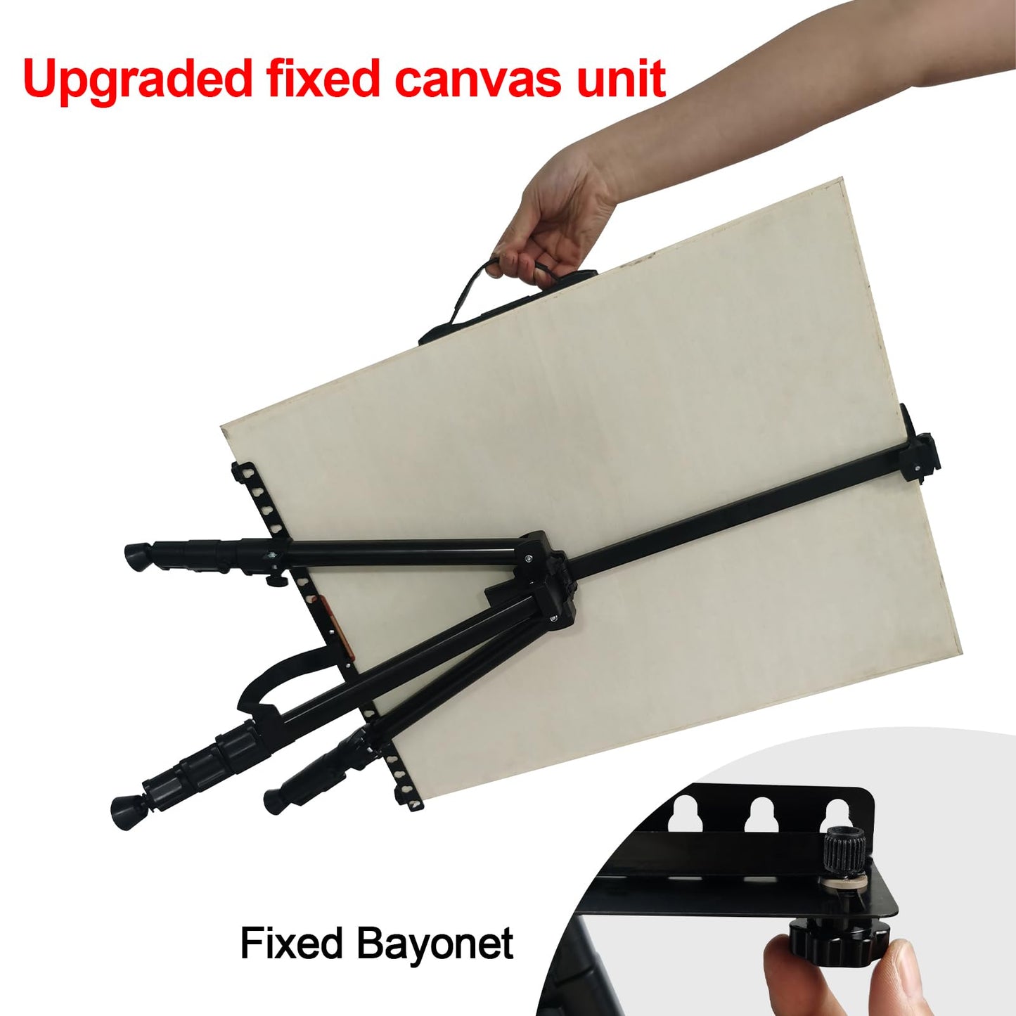 Art Easel for Painting and Display – 6pcs Adjustable Floor 66 Inch Folding Aluminum Easel Stand for Sign - Table Top Canvas Stand - Portable Drawing Paint Heavy Duty for Artist Adults Holder or Teen