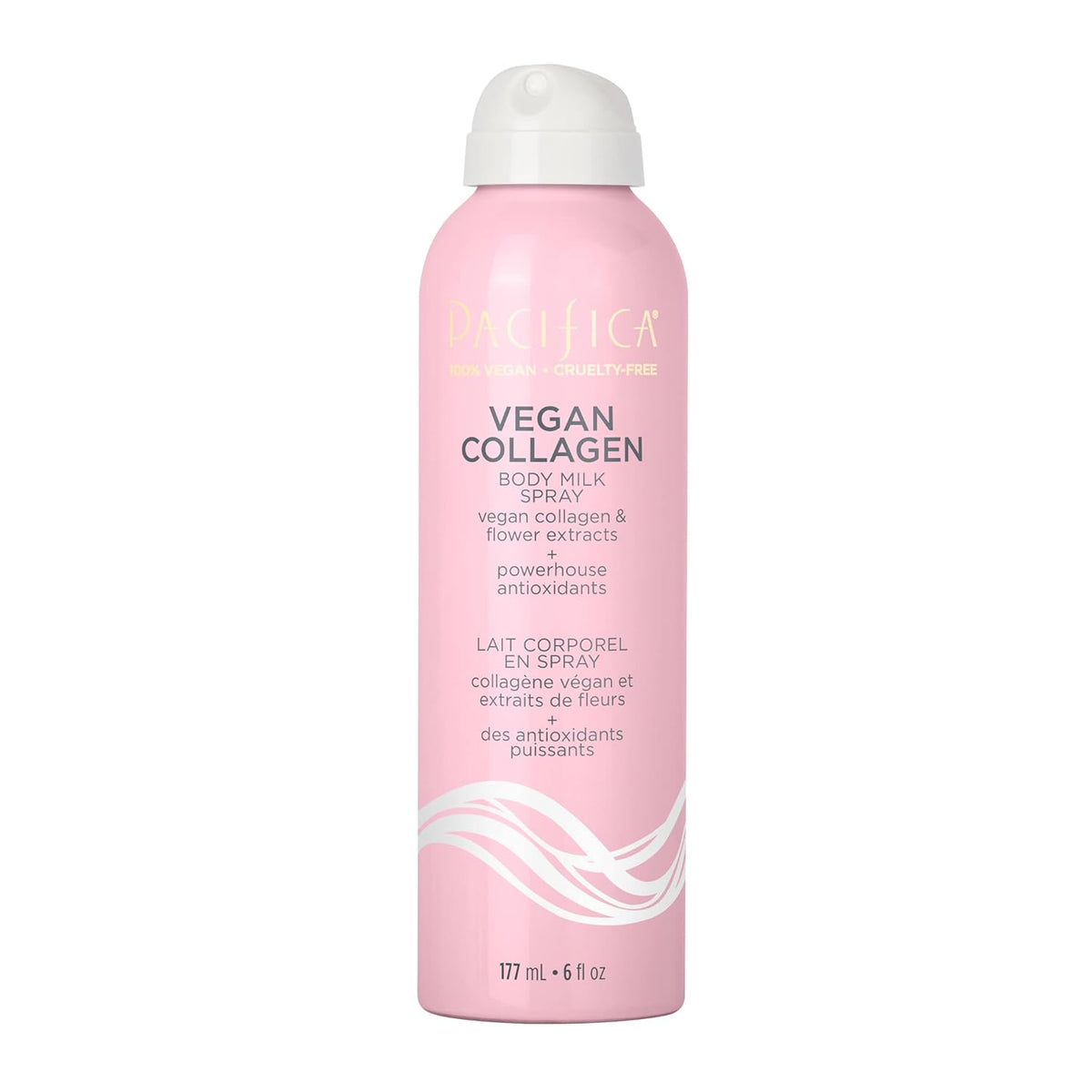 Pacifica Beauty Vegan Collagen Body Milk Spray, Bath and Body, Hydrating, Moisturizing, Body Lotion, Body Serum, Non Aerosol, For Dry Skin, Body Care, Skin Care, 6 fl oz (1 Count)