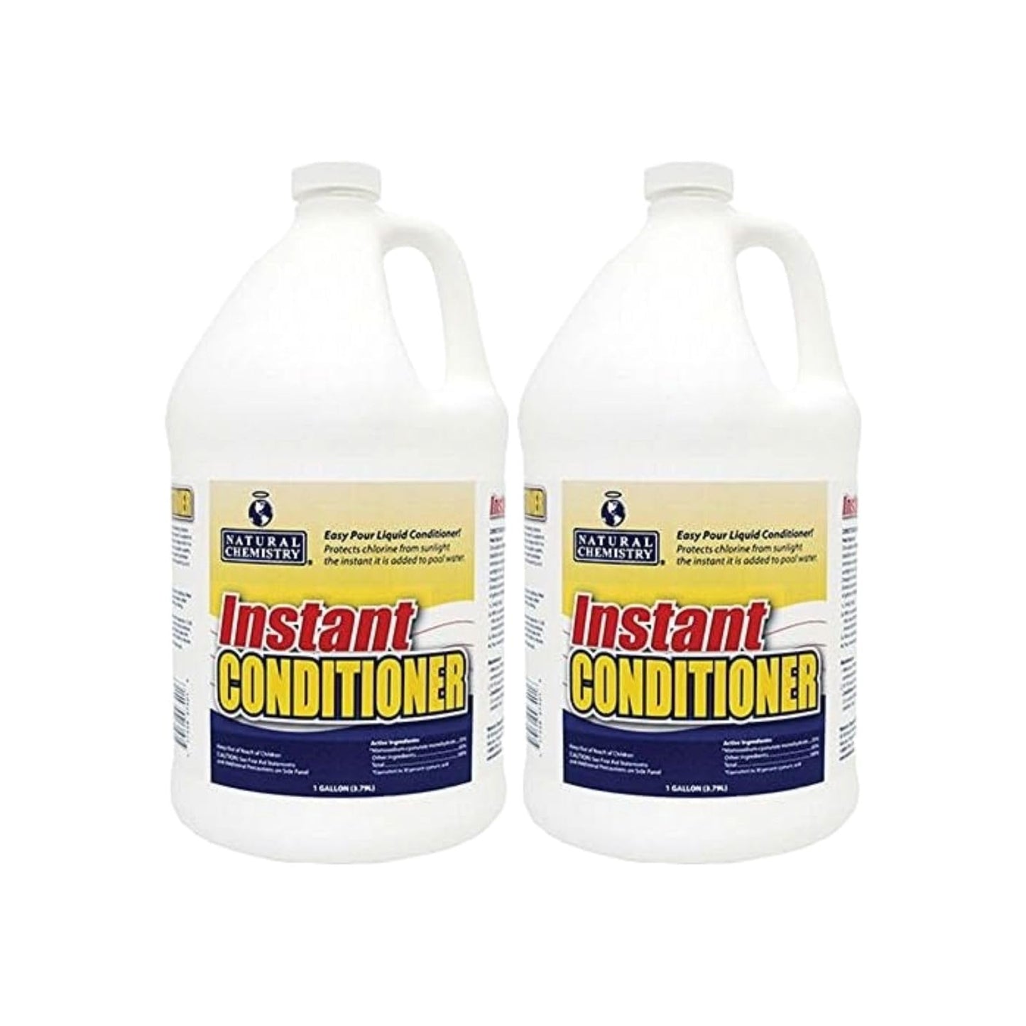 Natural Chemistry Instant Pool Water Conditioner, 1 Gallon, Pack of 2, Protects Chlorine from Sunlight, Instantly-Dissolving and Easy to Use