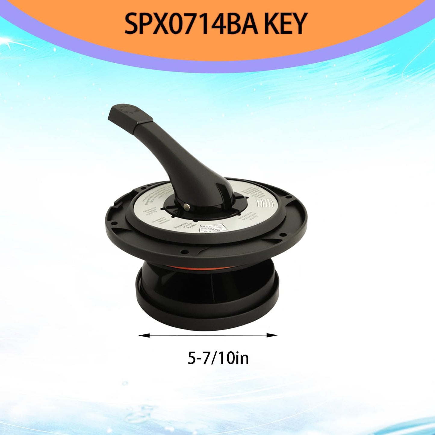 supeiqality Upgrade SPX0714BA Key Cover and Handle Assembly for Hayward Multiport Valve and Sand Systems Hayward SP0714T SP0714A SP0714G11 SPX714BS Vari-Flo XL Valve