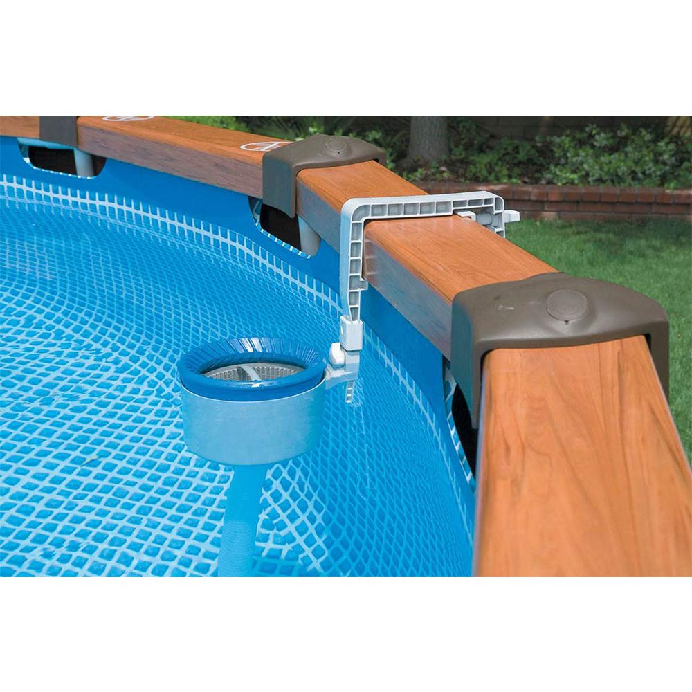 Intex 28000E Deluxe Wall-Mounted Swimming Pool Surface Automatic Skimmer with Removeable Skimmer Basket for 800+ GPH Pumps