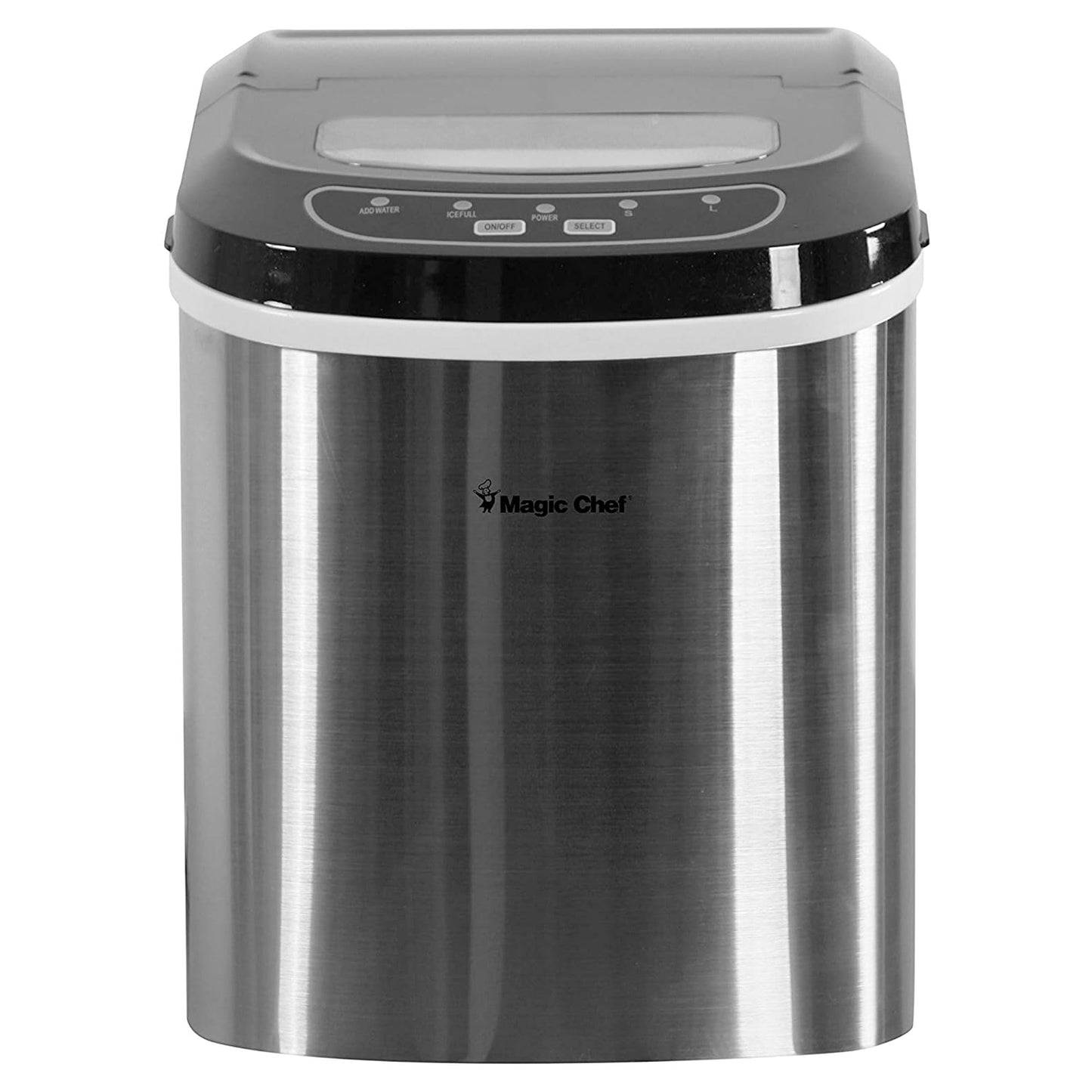 Magic Chef MCIM22ST 27 lb Ice Maker Stainless Steel