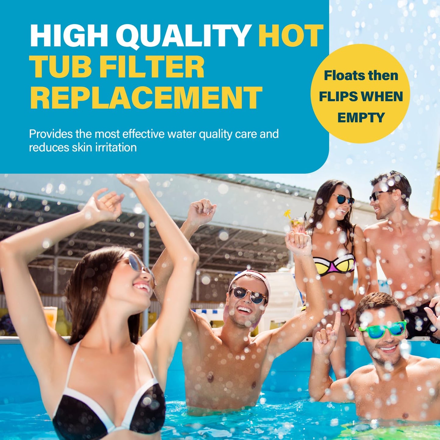 Kintillate Hot Tub Chlorine Cartridge Replacement Compatible with Frog Floating System,4 Pack Mineral Replacement Cartridges for Hot Tubs up to 600 Gallons, Smart Self-Regulating Water Treatment