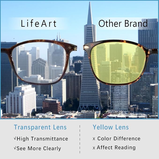 LifeArt Round Blue Light Blocking Glasses, Computer Glasses, Gaming Glasses, TV Glasses for Women Men (Floral, 1.25 Magnification)