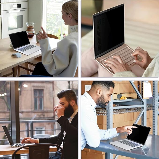 Peslv Magnetic Privacy Screen for Surface Book 3/2/1 13.5 Inch, Removable Anti Blue Light Glare Filter, Black Security Private Apy Block Protector