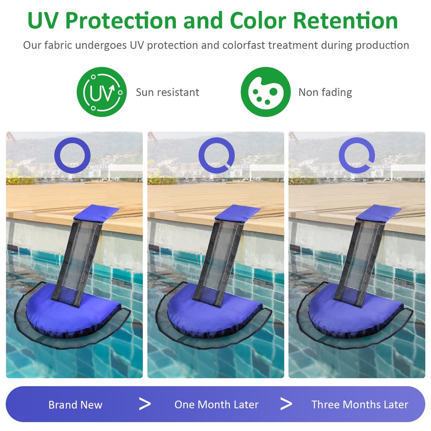 Fabflame 2 Pack Animal Saving Escape Ramp for Pools and Spas, Frog and Animals Saver for the Pool, Critter Escape Device for Small Animals Entering the Pool, Floating Ramp Rescues (2, Dark Blue)