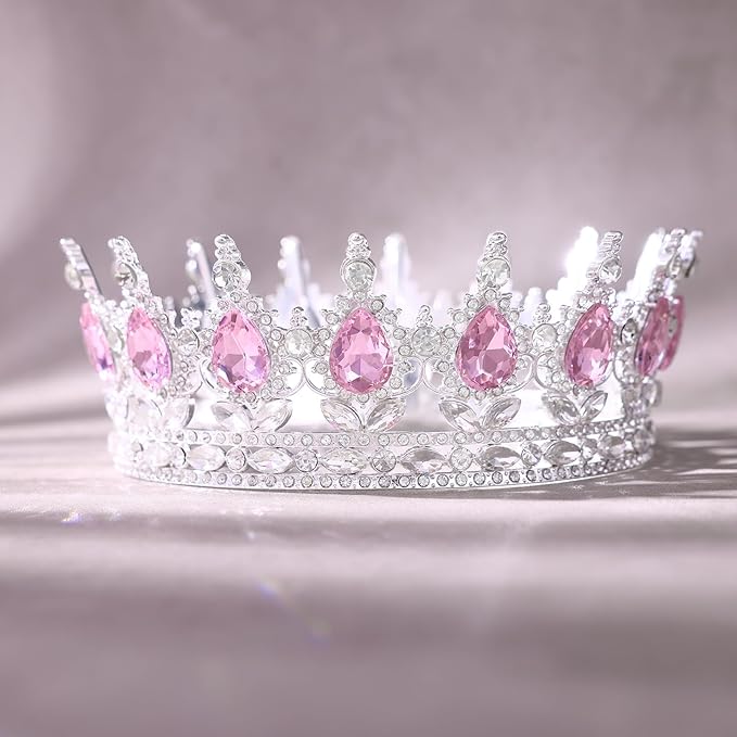 Queen Crown for Women Crystal Tiara for Women Rhinestone Wedding Headband for Bride Hair Accessories for Costume Birthday Party Prom Gifts