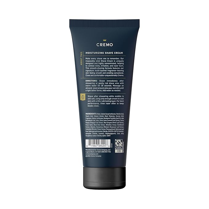 Cremo Palo Santo Shave Cream, Astonishingly Superior Ultra-Slick Shaving Cream for Men, Fights Nicks, Cuts and Razor Burn, 6 Fl Oz