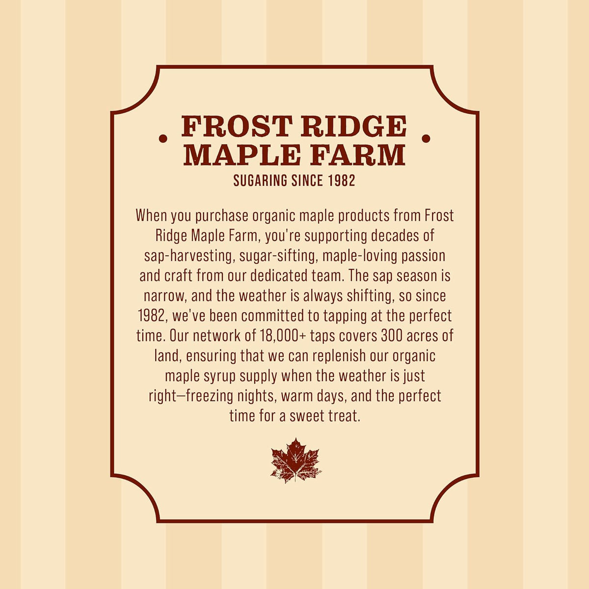 Frost Ridge Maple Farm, Organic Maple Cream, Grade A, One Pound (16 oz)