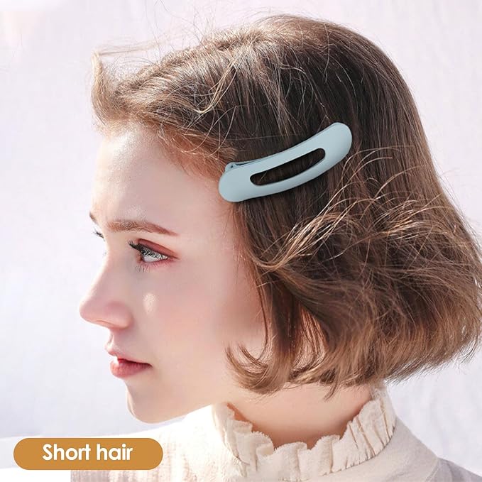 Small Flat Hair Clips for Women Lay Down Clips for Thin Hair Accessories 8pack