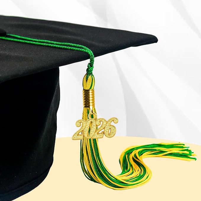 GraduationMall Single&Multiple Color Graduation Tassel with 2026 Year Charm 9"