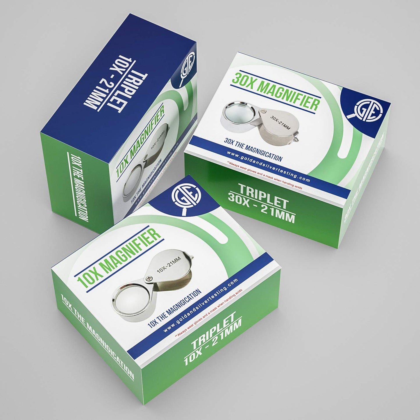 Jewelry Testing Kit 10K, 14K, 18K, 24K Gold, Silver, Platinum Test Solutions with Scratch Stone, 30X Loupe, Instructions, and Bamboo Storage Box