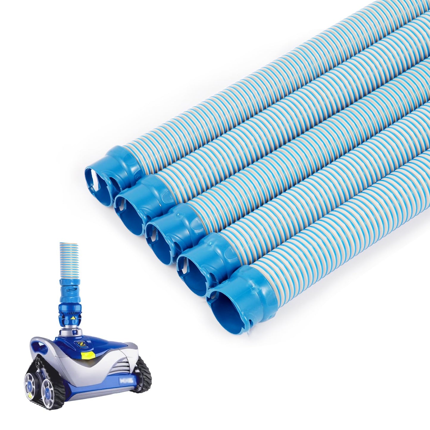 Pool Cleaner Hose for Zodiac MX6 MX8 Replacement Parts, 39 Inch R0527700 Twist Lock Pool Vacuum Hose (5pack)