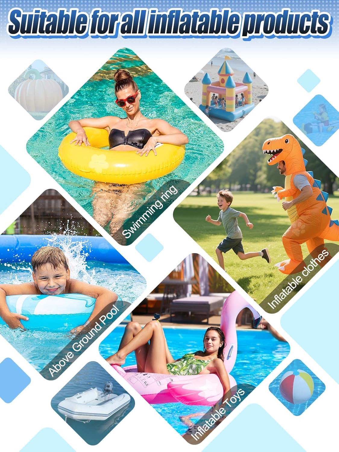Aulock 2.8ft x 2ft Large Clear Pool Liner Repair Patch - Self-Adhesive Vinyl Patch Kit for In-Ground or Above Ground Pools Inflatable Swimming Pools, Clear