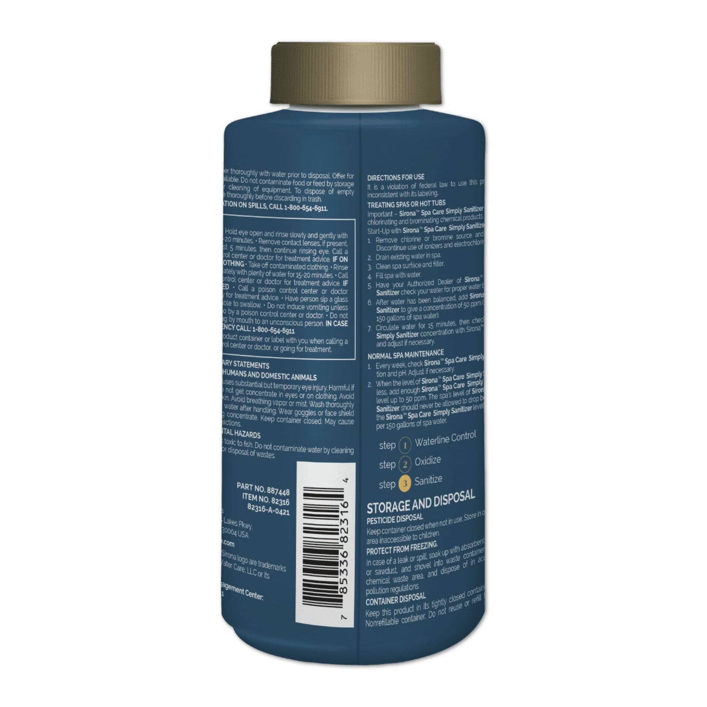 Sirona Spa Care Simply Sanitizer (82316)