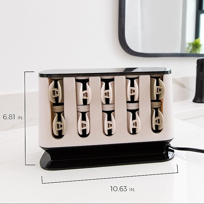 Remington Shine Therapy Argan Oil & Keratin Treated Hot Rollers Set, Professional Hair Curlers for Setting All Hair Lengths from Short and Medium to Long (Pack of 2)