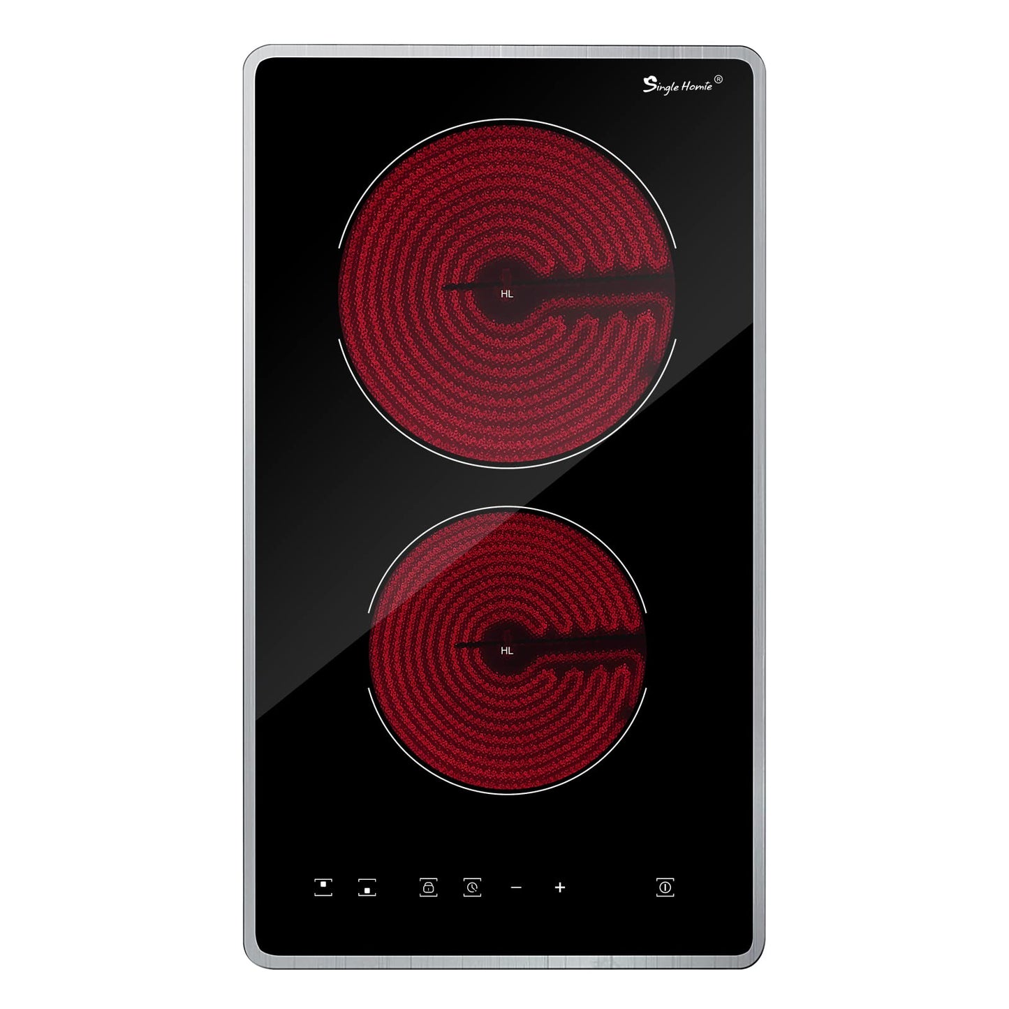Electric Cooktop 30 Inch, Electric Stove Top 4 Burners, Built-in Ceramic Radiant Cooktop with Sensor Touch Control, Fast Heat, Multiple Safety Protection, 6900W with Hard Wire for 220V~240V
