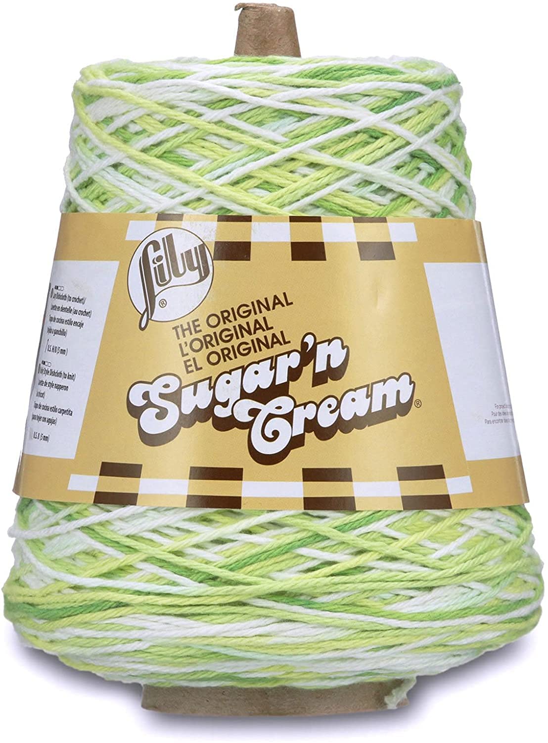 Lily Sugar N Cream Cones Key Lime Pie Yarn - 1 Pack of 14oz/400g - Cotton - #4 Medium - 706 Yards - Knitting/Crochet