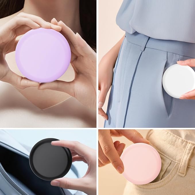 2 Pack Retainer Case with Mirror, Compatible with Invisalign, Slim Aligner Case for Travel, Includes Removal Tools, Seaters & Brush, Magnetic Secure Closure Retainer Box - Pink