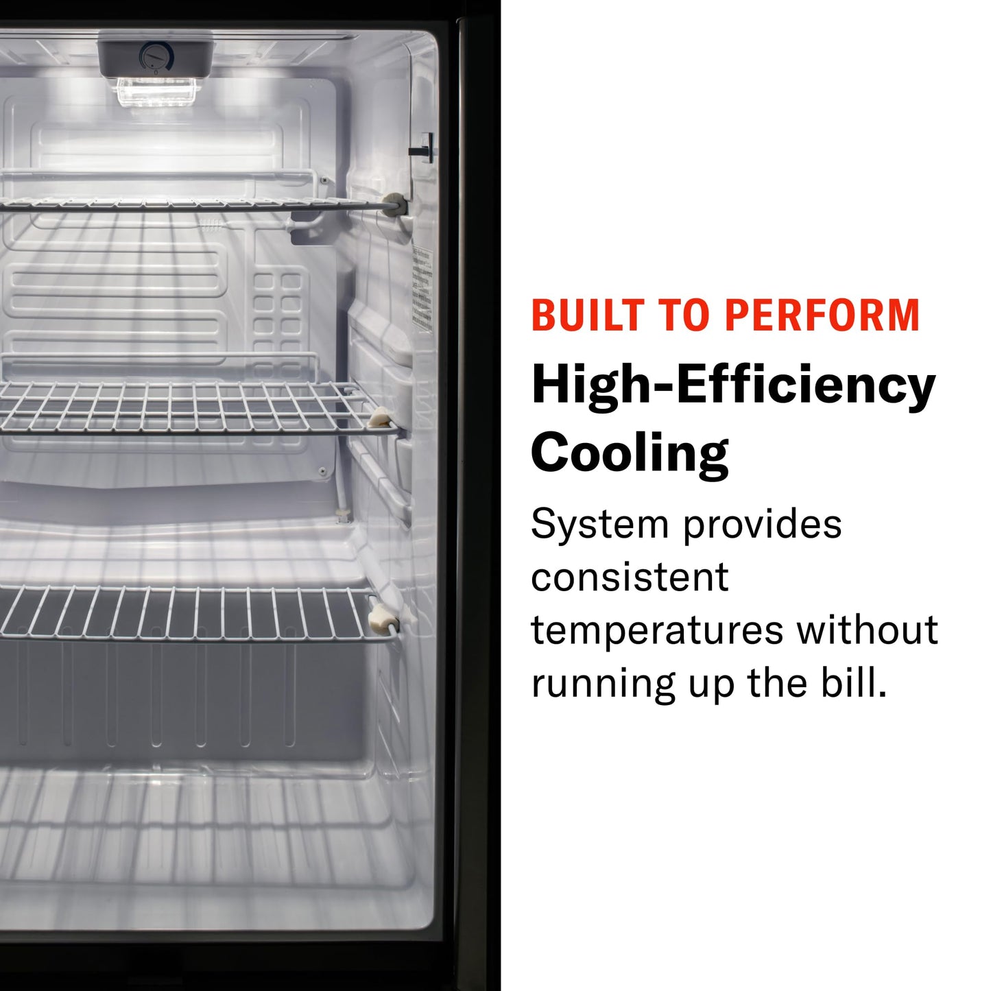 Blaze 20‑Inch Outdoor Rated Compact Refrigerator | 4.4 Cu Ft Stainless Steel Fridge with LED Lighting, Dial Thermostat, Reversible Door & Recessed Handle | BLZ‑SSRF‑126