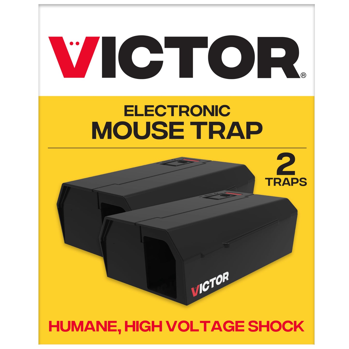 Victor Humane Mouse Traps Indoor for Home - M250BSR-2 - No Touch Electric Mouse Traps for Home, Pack of 2