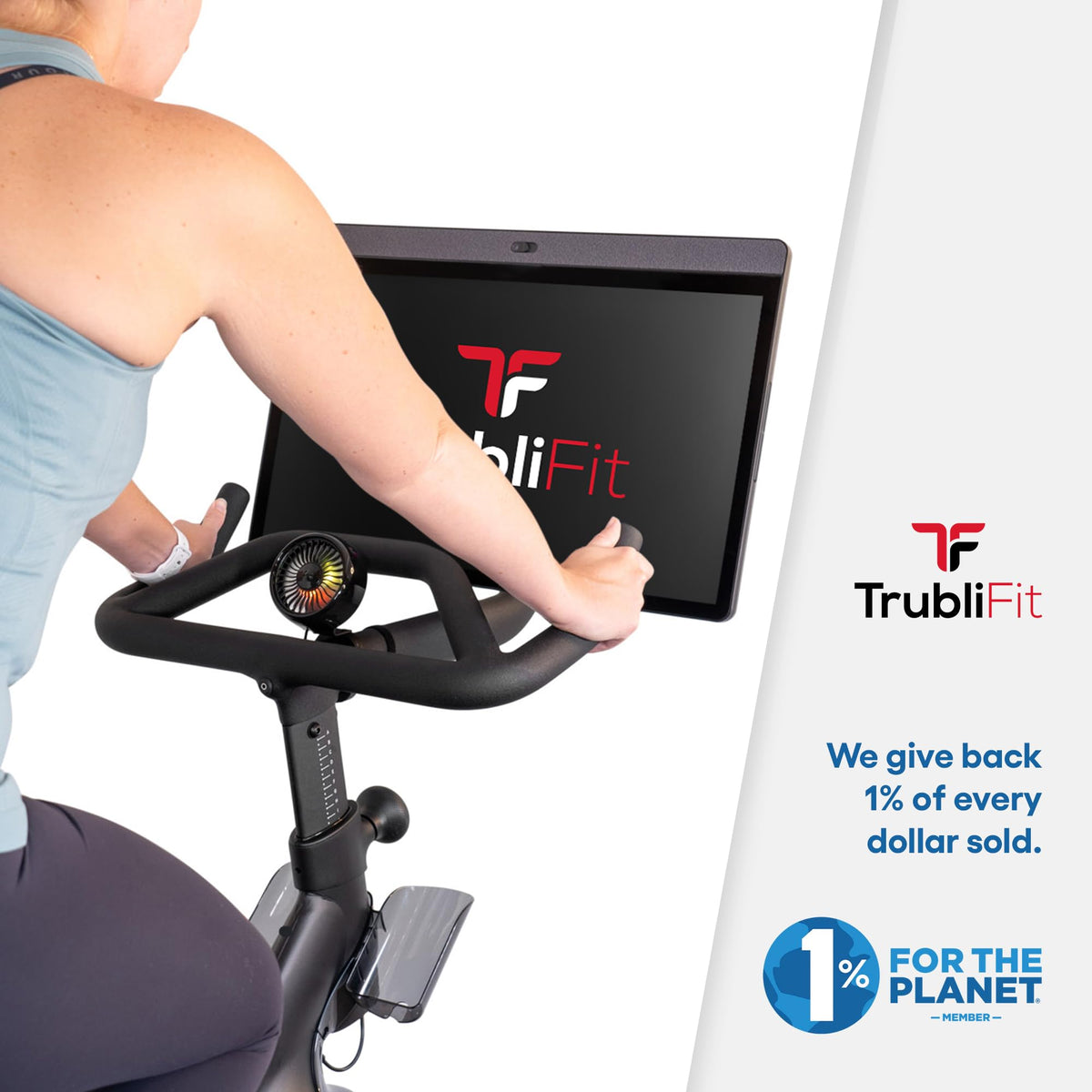TrubliFit Custom Fan for Peloton Bike+ - Accessories for Peloton Bike Plus - Does Not Fit Cross Training Bike+ (Peloton Original Bike+)