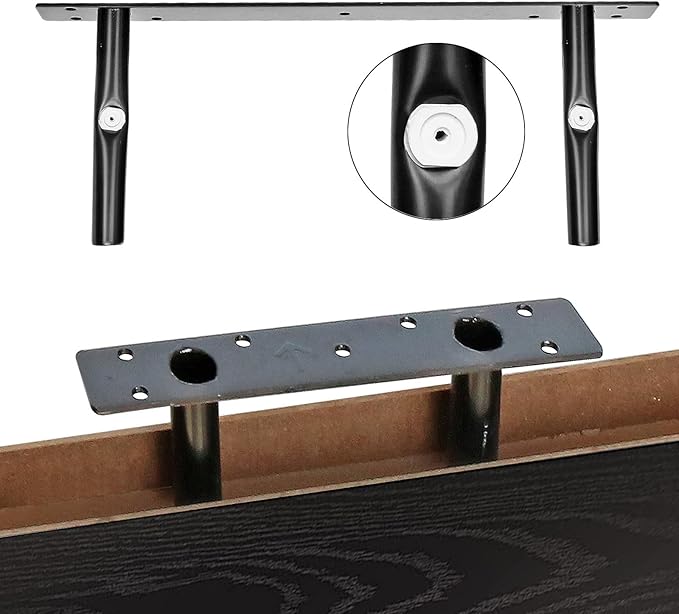QEEIG Bathroom Shelves Over Toilet - Wall Mounted Floating Shelves Toilet Paper Storage Small Farmhouse Decor Shelf 16 inch Set of 2, Black (019-B2)