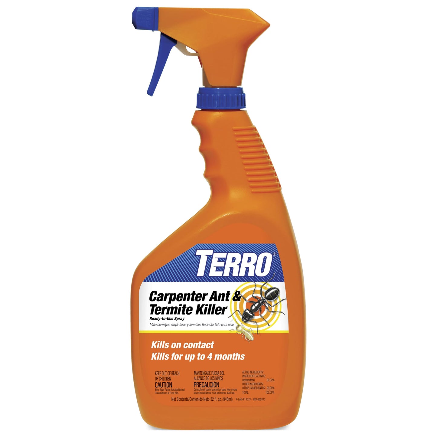 TERRO Ready to Use Carpenter Ant & Termite Killer - Indoor Carpenter Ant Killer, Termite Killer Spray - Do It Yourself Termite Treatment - T1100-6, 32 oz spray bottle