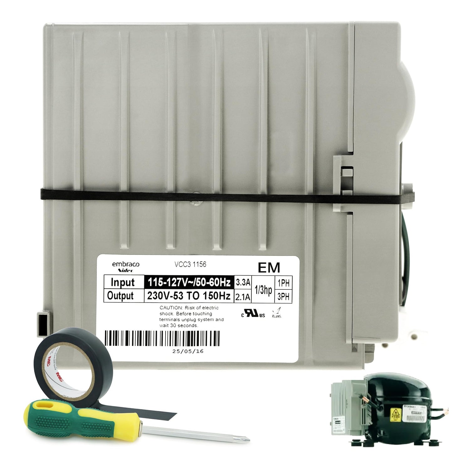 241577505 519306005 Refrigerator Inverter Control Board Compatible with Frigidaire Electrolux Whirlpool Kenmore Replaces 1512577 7241577505 AP4393275 EAP2361242 PS2361242