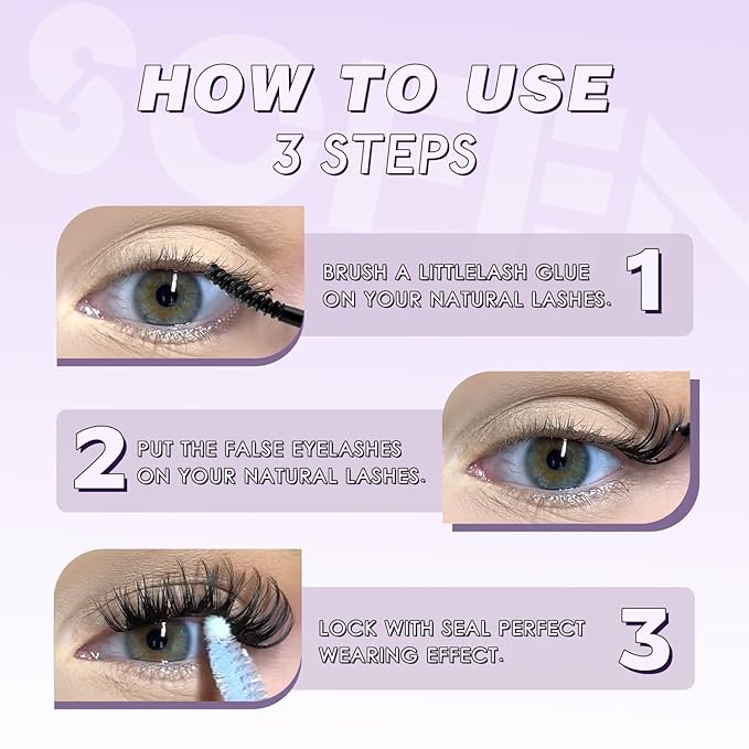 SOFENIDA Lash Clusters Wispy Lash Clusters Cluster Eyelash Extensions 10-18mm Natural Volume Lash Extension Eyelash Cluster Eyelash Extensions Comfortable DIY Individual Lashes Clusters with Thin Band