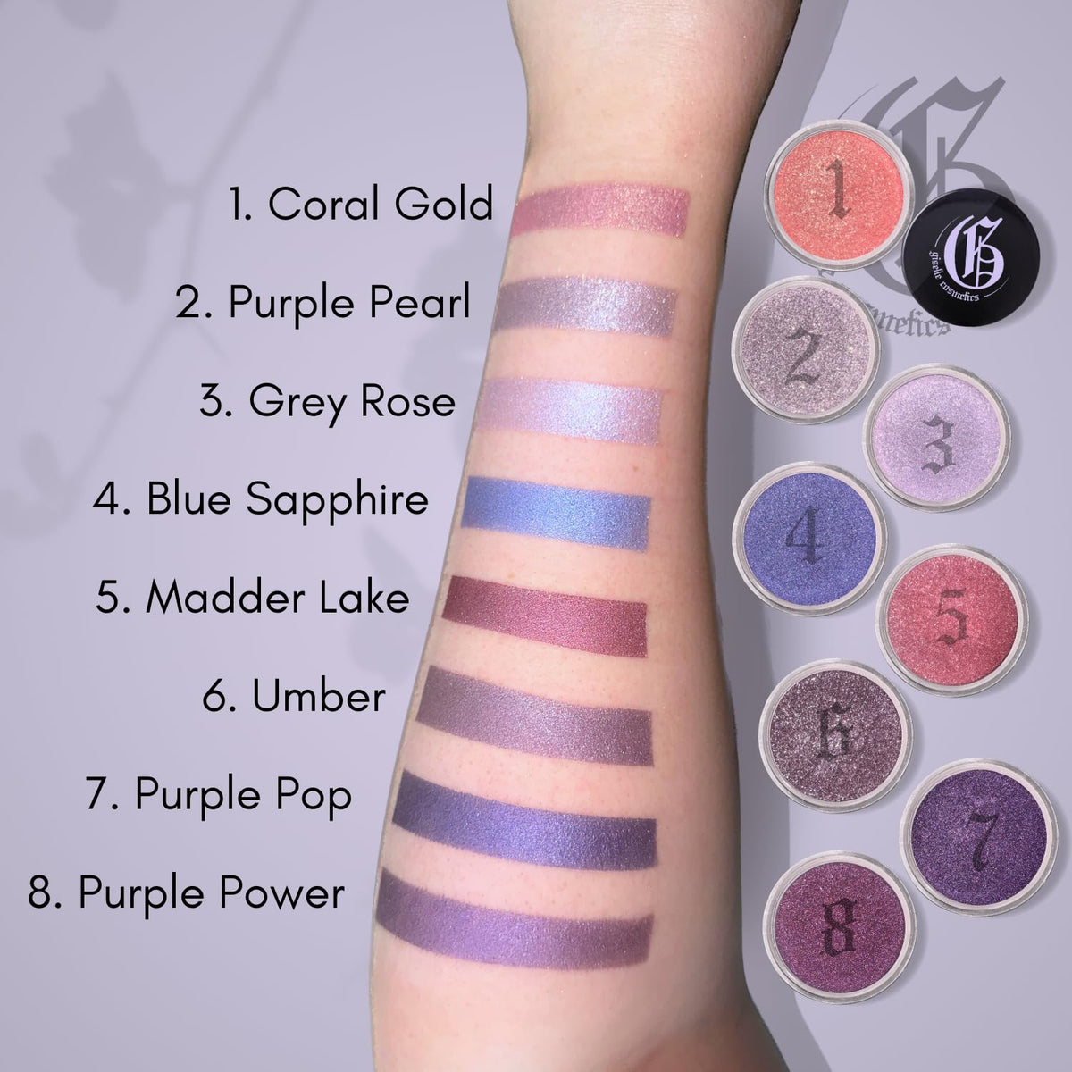 Blue Sapphire Loose Mineral Eye Shadow - Organic, Talc Free, Purple Shimmer Eyeshadow Palette - Sparkly, Glitter, Metallic, Iridescent Make Up - Natural, Single, Cream Eye Shadow
