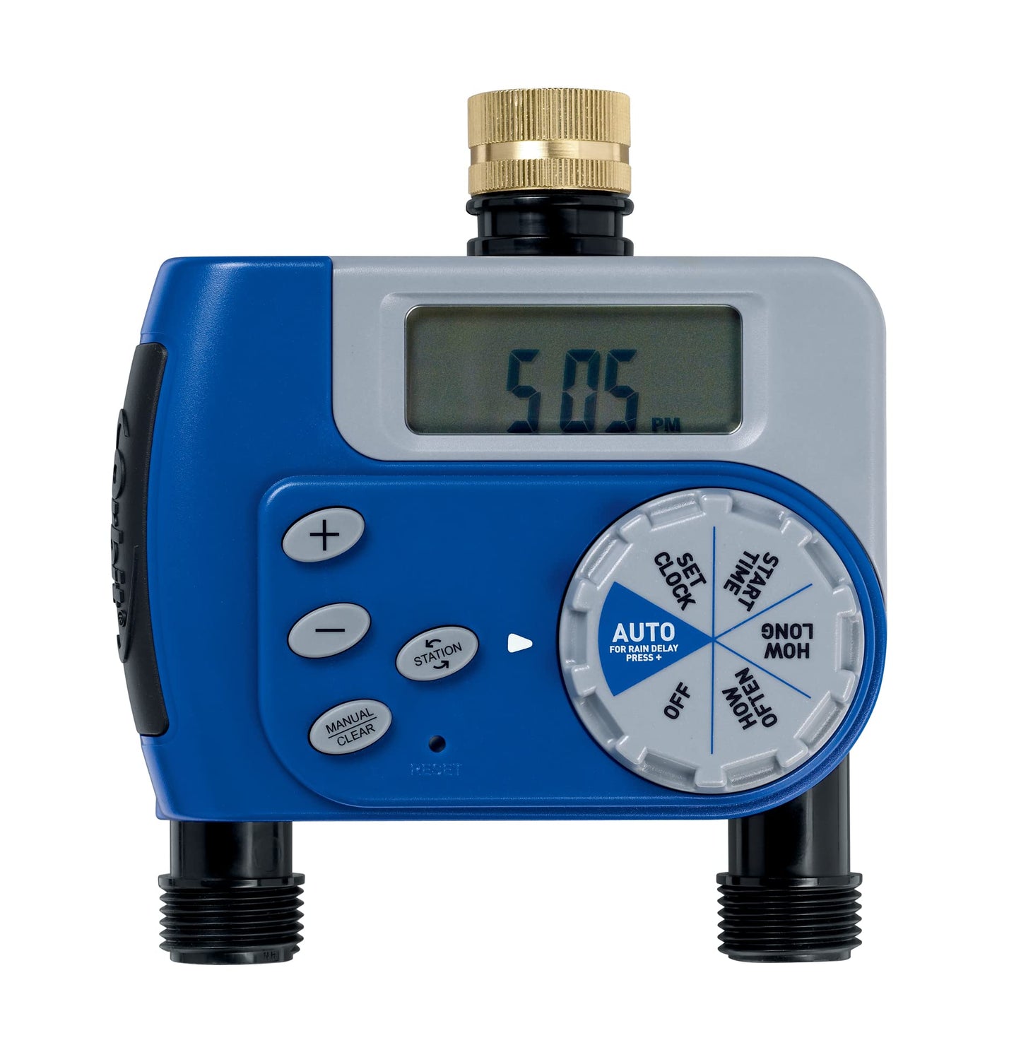 Orbit 62061Z 1-Outlet Programmable Digital Hose Watering Timer (Brass 2 Outlet)