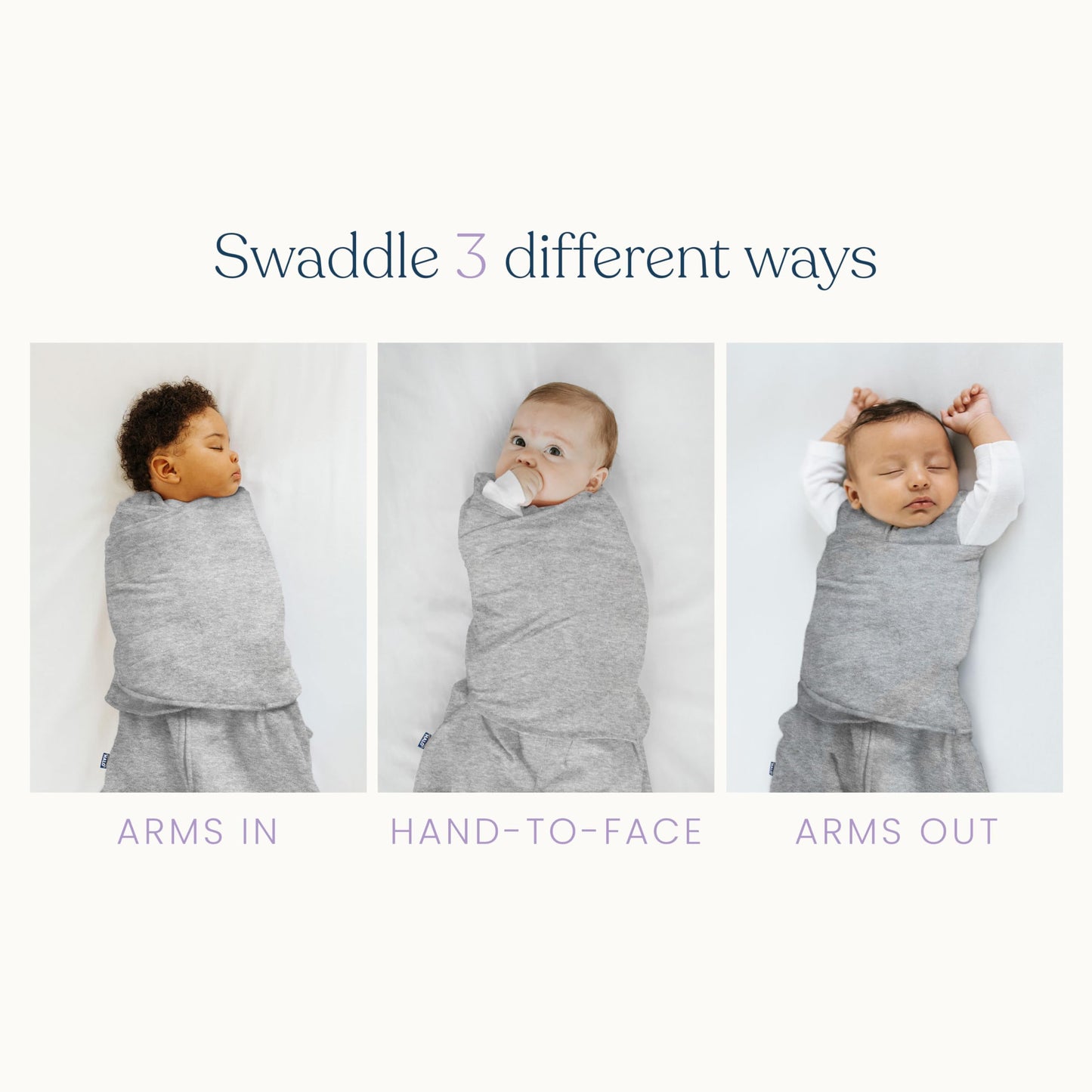 HALO Sleepsack Supersoft Swaddle, Cozy Bamboo Viscose, 3-Way Adjustable Swaddle, 2 Way Zipper, 2 TOG, 0-6 Months, Small (Pack of 1), Mauve