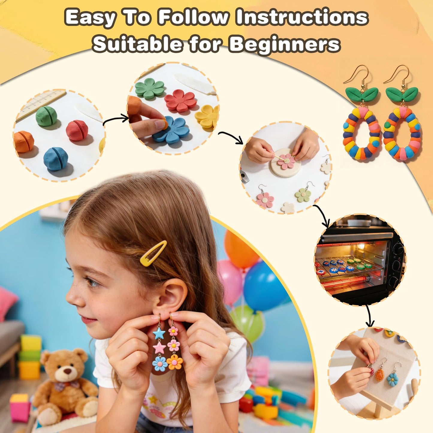 Ixiaoyoo 70 Colors Polymer Clay, DIY Modeling Clay Starter kit for Kids, Oven Baked Model Clay Art & Crafts Toys with Sculpting Tools, Non-Sticky, Birthday & Christmas Gift for Kids & Adults Artists