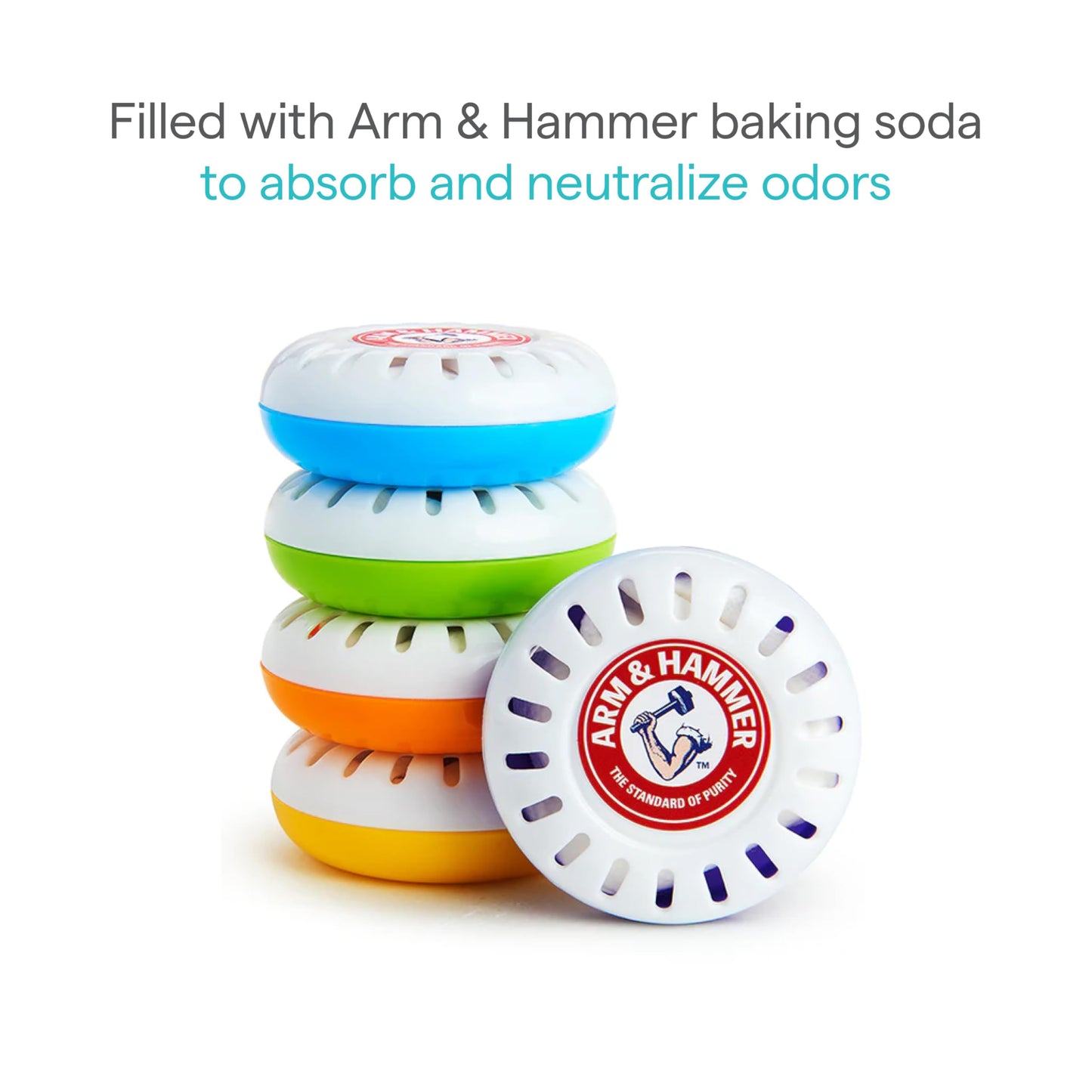 Munchkin Arm and Hammer Nursery Fresheners, Assorted Scents of Lavender or Citrus, Green 60 Count, Pack of 12